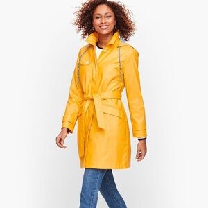 Talbots Long Hooded Trench Coat